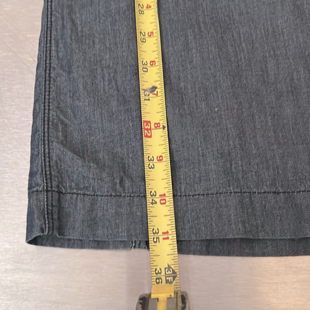 Y2K Diesel Chambray Cotton Denim Scoop Neck Pleated Sleeve Dress sz Small - Picture 7 of 7